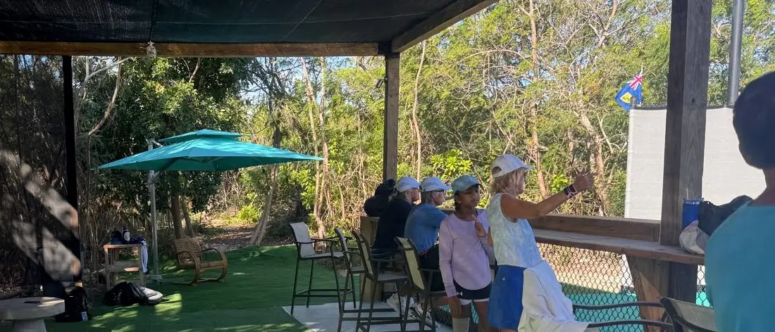 Members at the club bar during a day of play in Providenciales